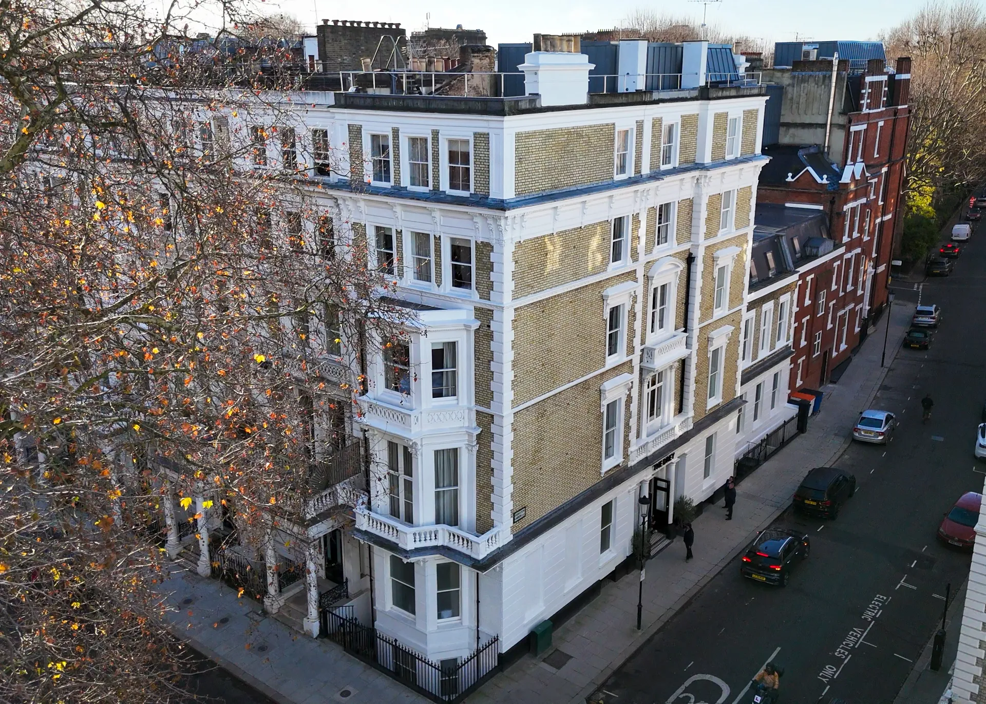 birds eye view of 'The Drey' hotel