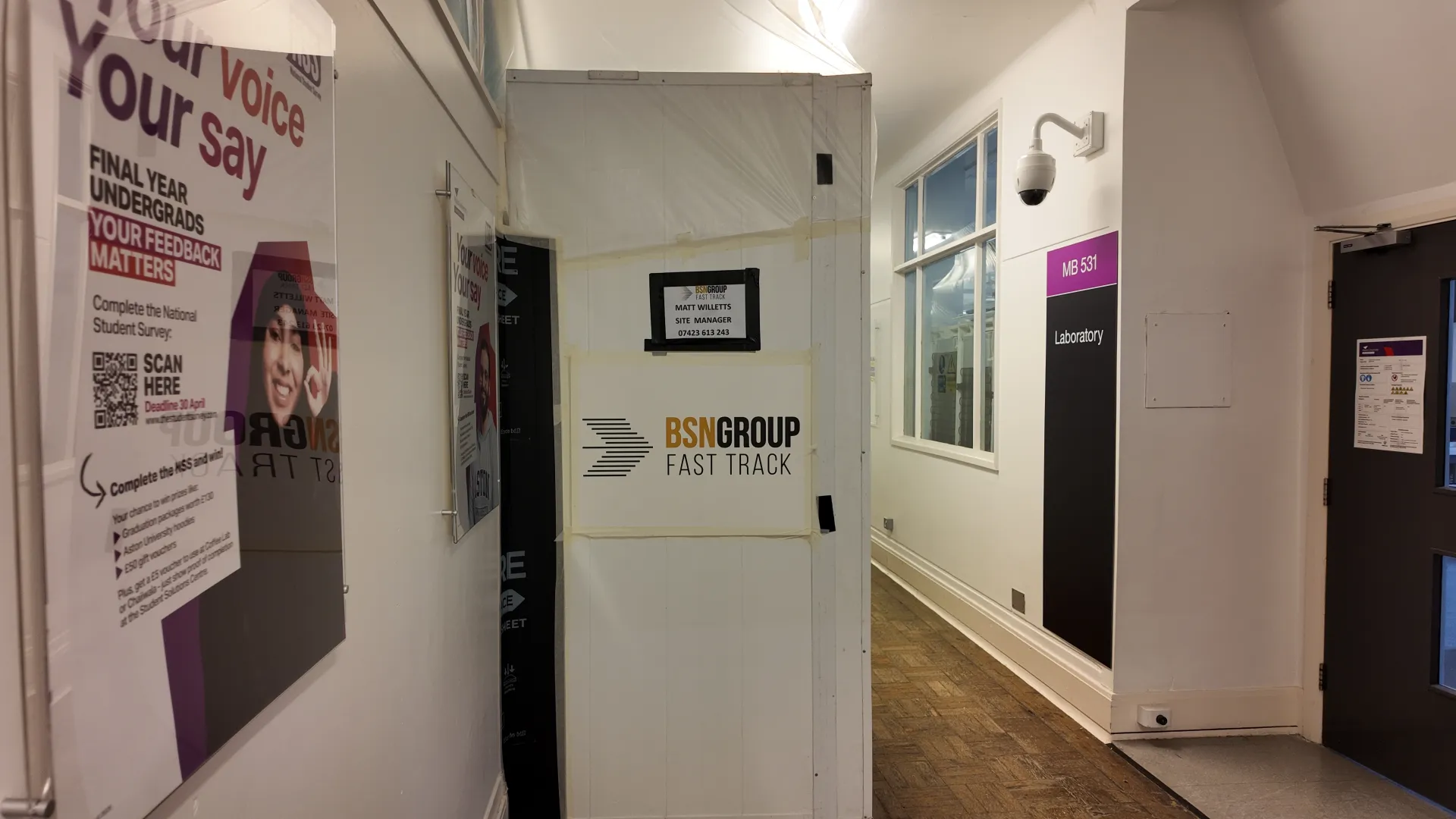 Aston Uni MB5 Lab Refurbishment